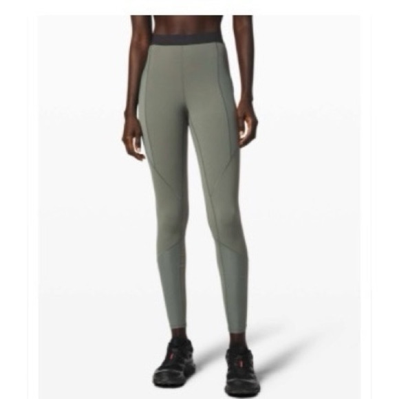 Lululemon Lab Esker Tight Legging Palm Deco sz 10 - Picture 2 of 11